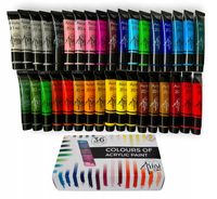 FARBY AKRYLOWE CREATIVE WIELOKOLOROWY 36 szt.