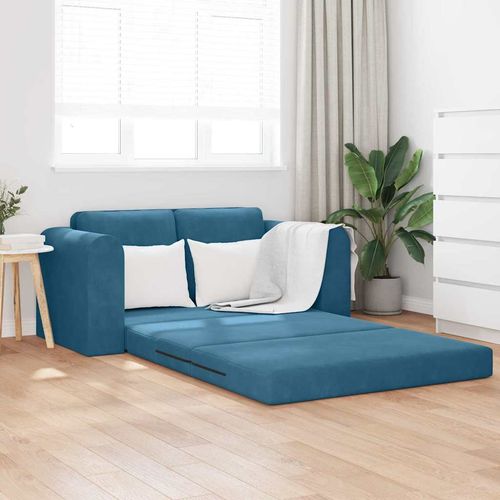 Sofa Bed Niebieski 148 x 71 x 83 cm Aksamit na Arena.pl