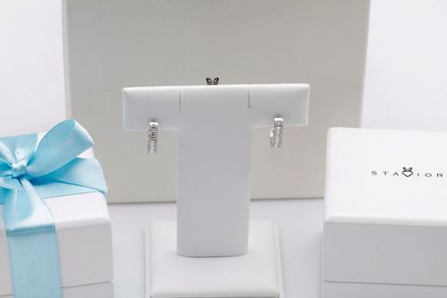 Złote kolczyki KBD4759 - Diament na Arena.pl