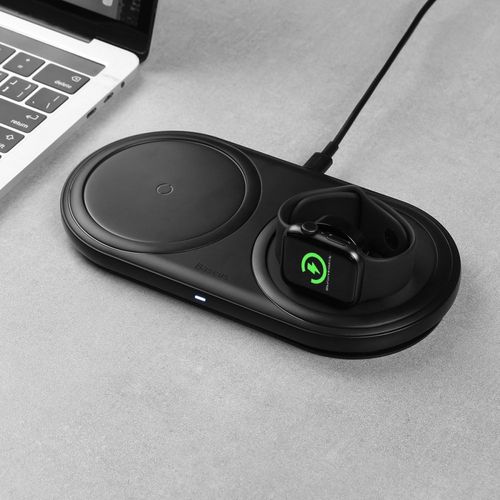 BASEUS PLANET 2IN1 WIRELESS CHARGER BLACK na Arena.pl