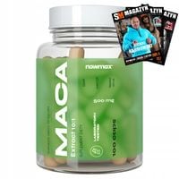 nowmax MACA 500MG 100 KAPS, EKSTRAKT 10:1 NA ENERGIĘ TESTOSTERON LIBIDO