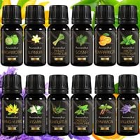 Aromaterapia Olejki Eteryczne 12szt. 100% Naturalne Organiczne