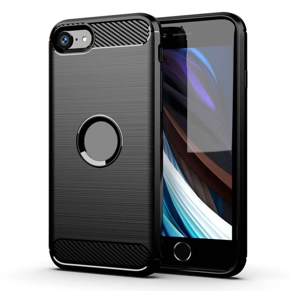 Futerał CARBON do IPHONE SE 2020 czarny zdjęcie 1