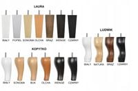 Nóżki za dopłatą do fotela sofy wersalki LUDWIK KOPYTKO LAURA 7 kolorów