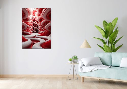 Obraz 70x100cm Czerwone Wiry na Arena.pl