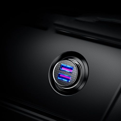 inteligentna ładowarka samochodowa circular 2x usb qc3.0 quick charge na Arena.pl