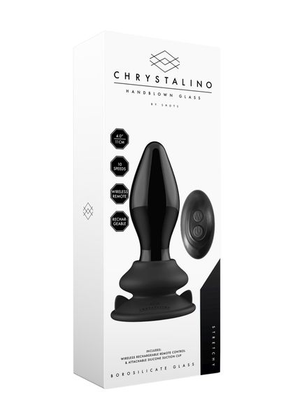stretchy - with suction cup and remote - 10 speed - black zdjęcie 8