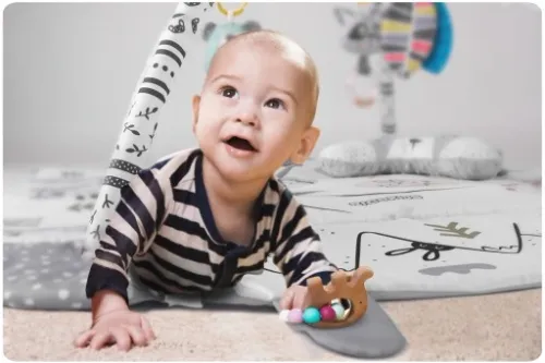 MATA EDUKACYJNA DLA NIEMOWLĄT INTERAKTYWNA RICOKIDS DUŻA SZARA + GRATIS na Arena.pl