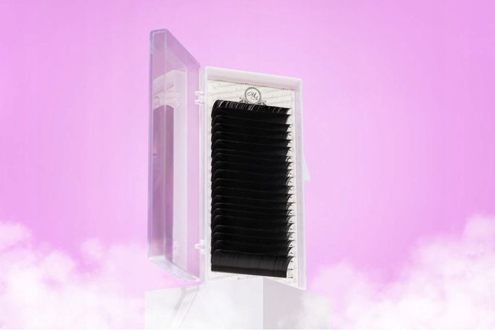 Rzęsy do przedłużania czarne PLATINUM 0,7 M 7-12 zdjęcie 9