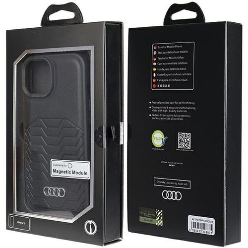 Etui Audi do iPhone 15, iPhone 14, iPhone 13, Czarny, MagSafe na Arena.pl