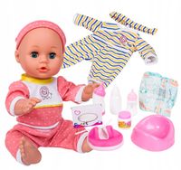 Lalka bobas INTERAKTYWNA SIKAJĄCA DZIDZIUŚ Z AKCESORIAMI BUTELKA NOCNIK