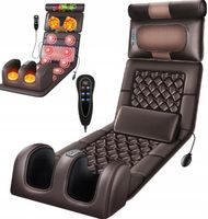 MATA MASUJĄCA PODGRZEWANA DO RELAKSU KARK PLECY NOGI NA FOTEL KRĘGOSŁUP