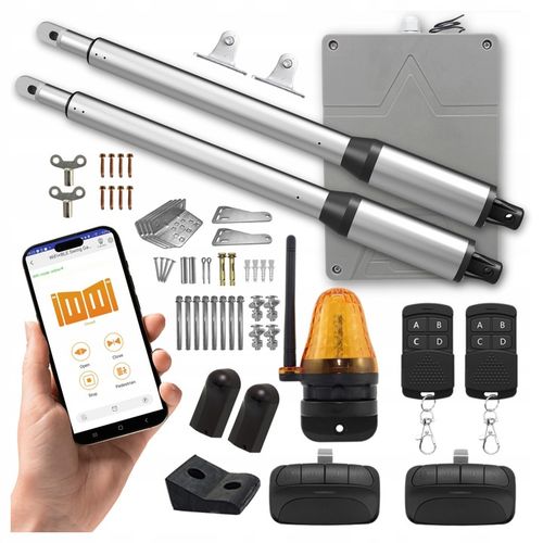 ZESTAW NAPĘD DO BRAMY ACTUS AT400 SMART 2x2,5m 400 kg 4 PILOTY FOTOKOMÓRKI na Arena.pl