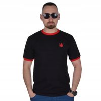 JIGGA WEAR KOSZULKA KLASYK CONTRAST CZARNA L