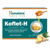 Preparat ziołowy Koflet-H Herbal Lozenges imbirowy Himalaya 6 pastylek