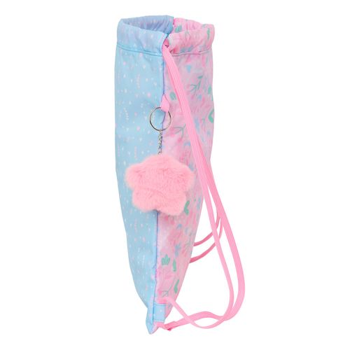 Worek na buty ze sznurkami BlackFit8 Smile Niebieski Różowy 35 x 40 x 1 cm na Arena.pl