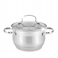Garnek stalowy z pokrywką na indukcję gaz duży 26cm 8.2L MAESTRO MR-3512-26