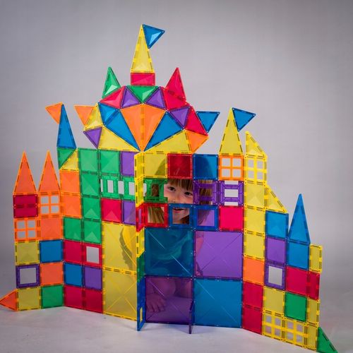 Klocki magnetyczne konstrukcyjne duże Rainbow Creative Pack 102 Connetix na Arena.pl