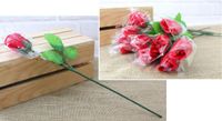 róża walentynkowa w folii 40 cm - 12szt.     vmi-115