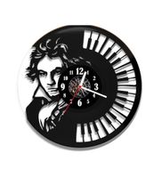 Zegar ścienny z płyty winylowej Beethoven 73.2