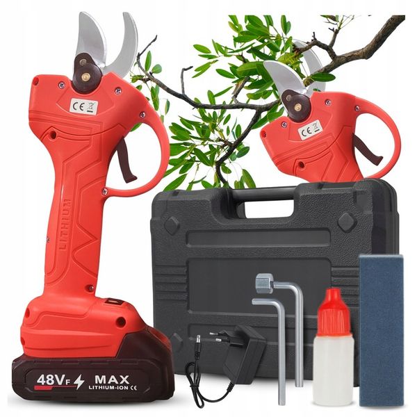 SEKATOR AKUMULATOROWY Ogrodowy Elektryczny Nożyce do Gałęzi Li-Ion 48V zdjęcie 4