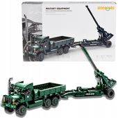 KLOCKI KONSTRUKCYJNE CIĘŻARÓWKA HAUBICA WOJSKOWA MILITARIA DLA DZIECI MODEL