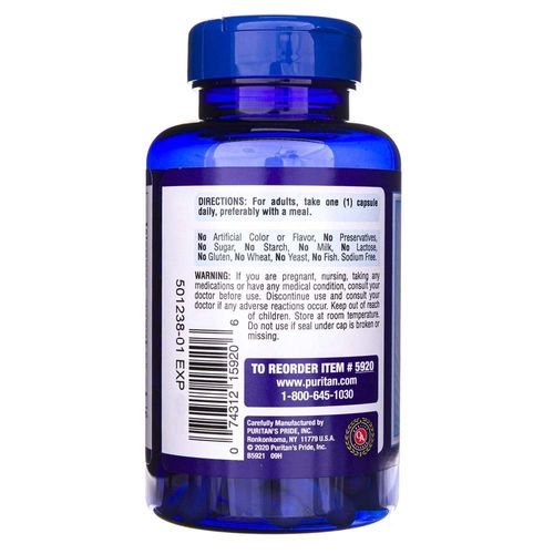Puritan's Pride Witamina B-50® Complex - 100 kapsułek na Arena.pl
