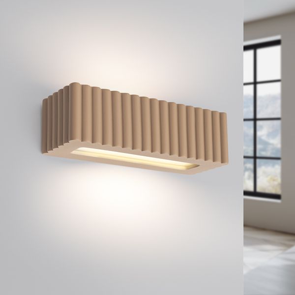 Kinkiet ceramiczny RIGATA taupe zdjęcie 3