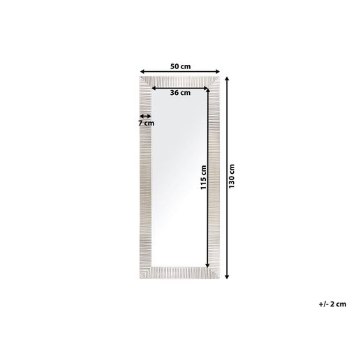 Lustro Ścienne 50 X 130 Cm Srebrne Draveil na Arena.pl