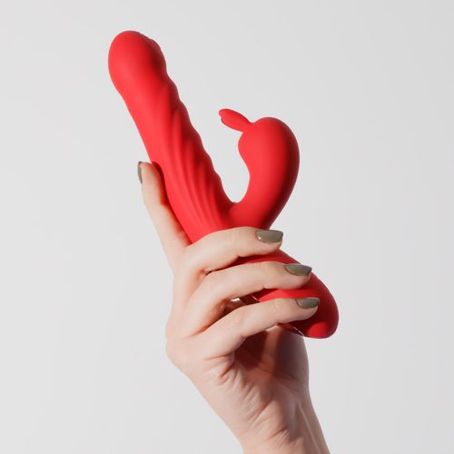 crushious lapin thrusting rabbit vibrator red na Arena.pl