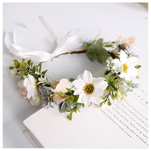 Wianek Opaska Wianuszek Kwiaty  Boho W107 na Arena.pl