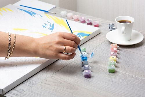 MALOWANIE PO NUMERACH Z RAMĄ Obrazy Do Malowania Po Numerkach OBRAZ 40x40 na Arena.pl