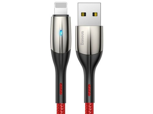 Kabel USB Baseus Horizontal LED Apple Lightning 100cm Red na Arena.pl