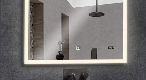 Aquamarin Lustro łazienkowe z oświetleniem LED, 100 x 60 cm na Arena.pl