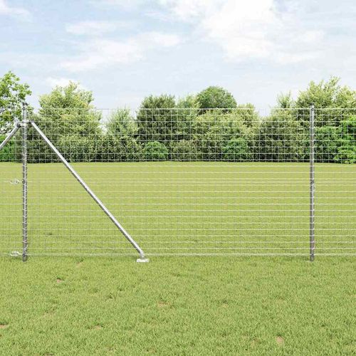 Słupek ogrodzeniowy. 52 pcs Srebrny 3.2 x 3.2 x 140 cm Stal na Arena.pl