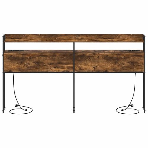 Zagłówek z półką Wędzony dąb 180 cm Materiał drewnopochodny na Arena.pl