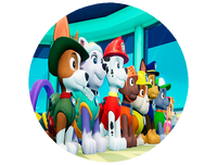 Opłatek na tort Psi Patrol