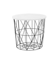 Stolik kawowy Skalba czarny, biały