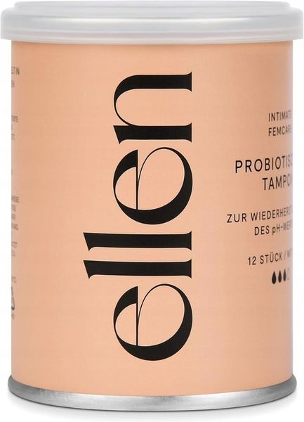 Ellen Tampony Normal Medium Probiotyczne 12 Sztuk zdjęcie 1