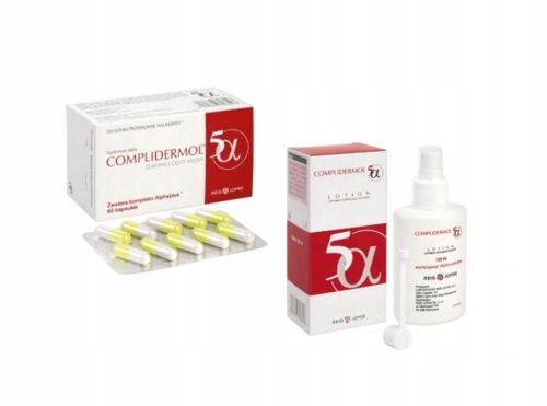 Complidermol 5alfa 60 kaps + lotion do włosów 30% taniej na Arena.pl