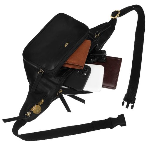 skórzana nerka męska z kieszeniam - peterson na Arena.pl