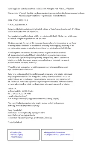 Data science od podstaw. Analiza danych... w.2 na Arena.pl