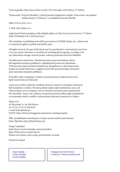 Data science od podstaw. Analiza danych... w.2 zdjęcie 2