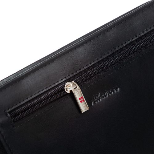 ALBATROSS etui skórzane płaskie na telefon ze szlufką na pasek J010 czarne na Arena.pl