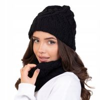 Alessio KOMPLET DAMSKI CZAPKA + KOMIN zimowy CIEPŁY