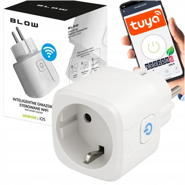 INTELIGENTNE GNIAZDKO WiFi SMART TUYA GNIAZDO WATOMIERZ PROGRAMATOR zdjęcie 1