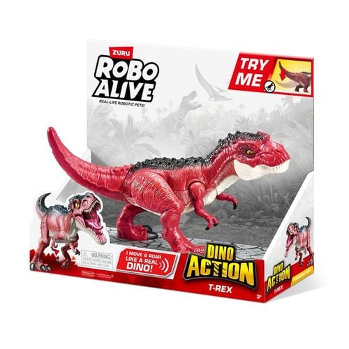 ROBO ALIVE DINO Interaktywny ZURU DINOZAUR TYRANOZAUR T-REX Dźwięk i Ruch na Arena.pl