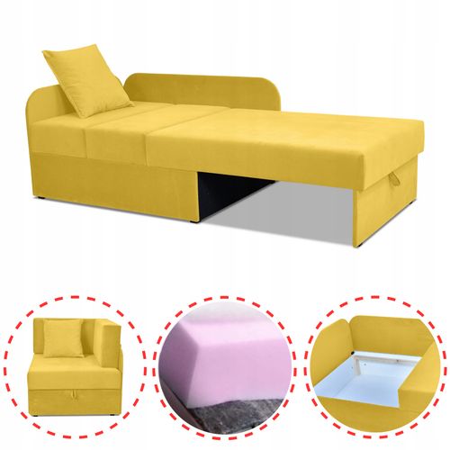 Narożnik dziecięcy Denis rozkładany pojemnik łóżko dla dzieci materac kubuś na Arena.pl