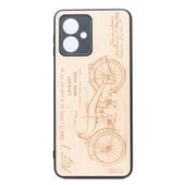 Drewniane Etui Bewood do Motorola G54 5G HARLEY PATENT ANIEGRE