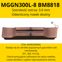 Płytka MGGN Rozmiar: MGGN300L-8 BM8818